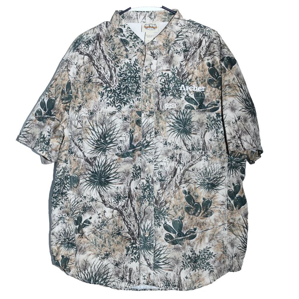 Vintage Y2K GameGuard MicroFiber Camo Hunting Shirt Large